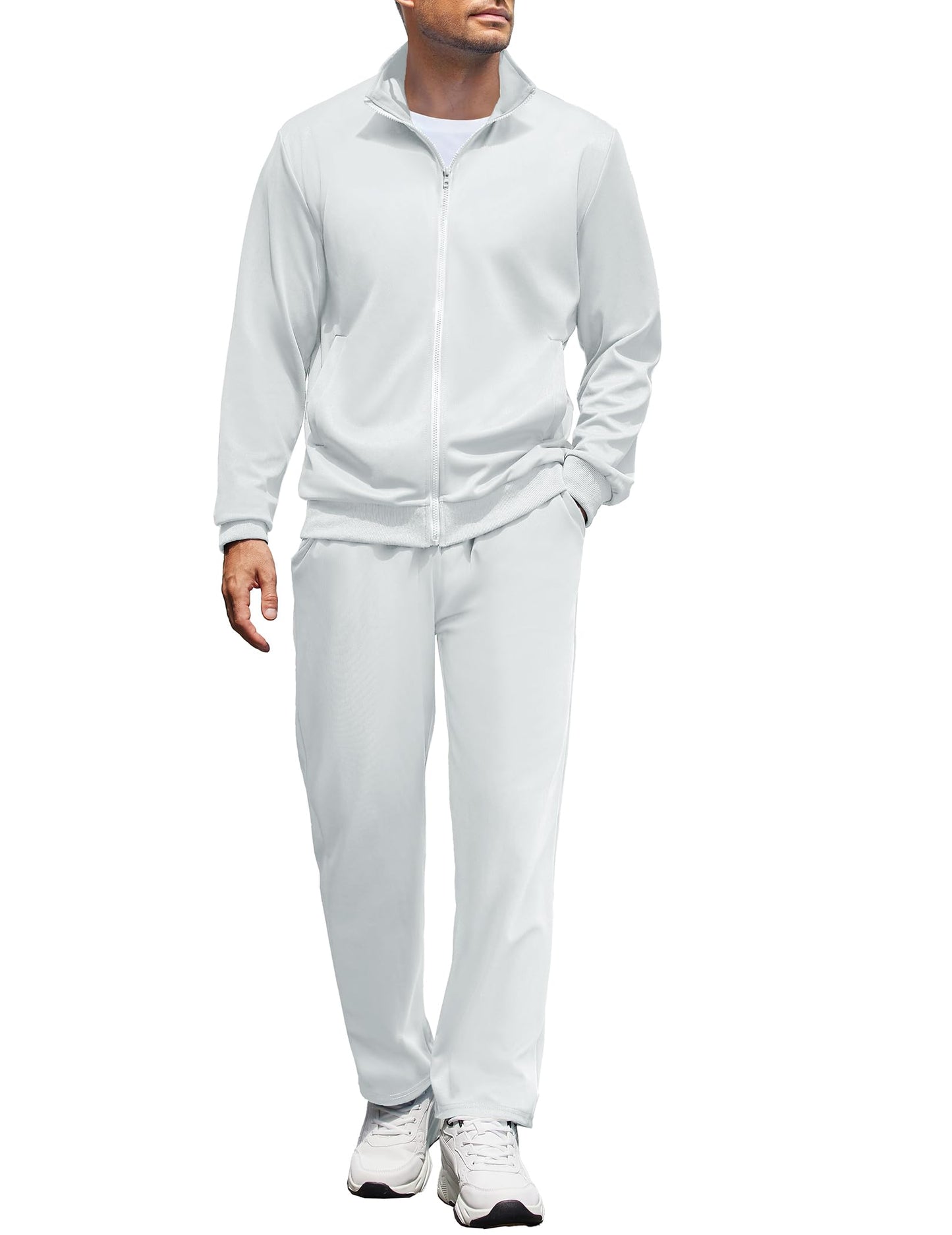 COOFANDY Men's Tracksuits Casual Sweatsuit 2 Piece Full Zip Athletic Jogging Suit Sets Sport Sweat Suit