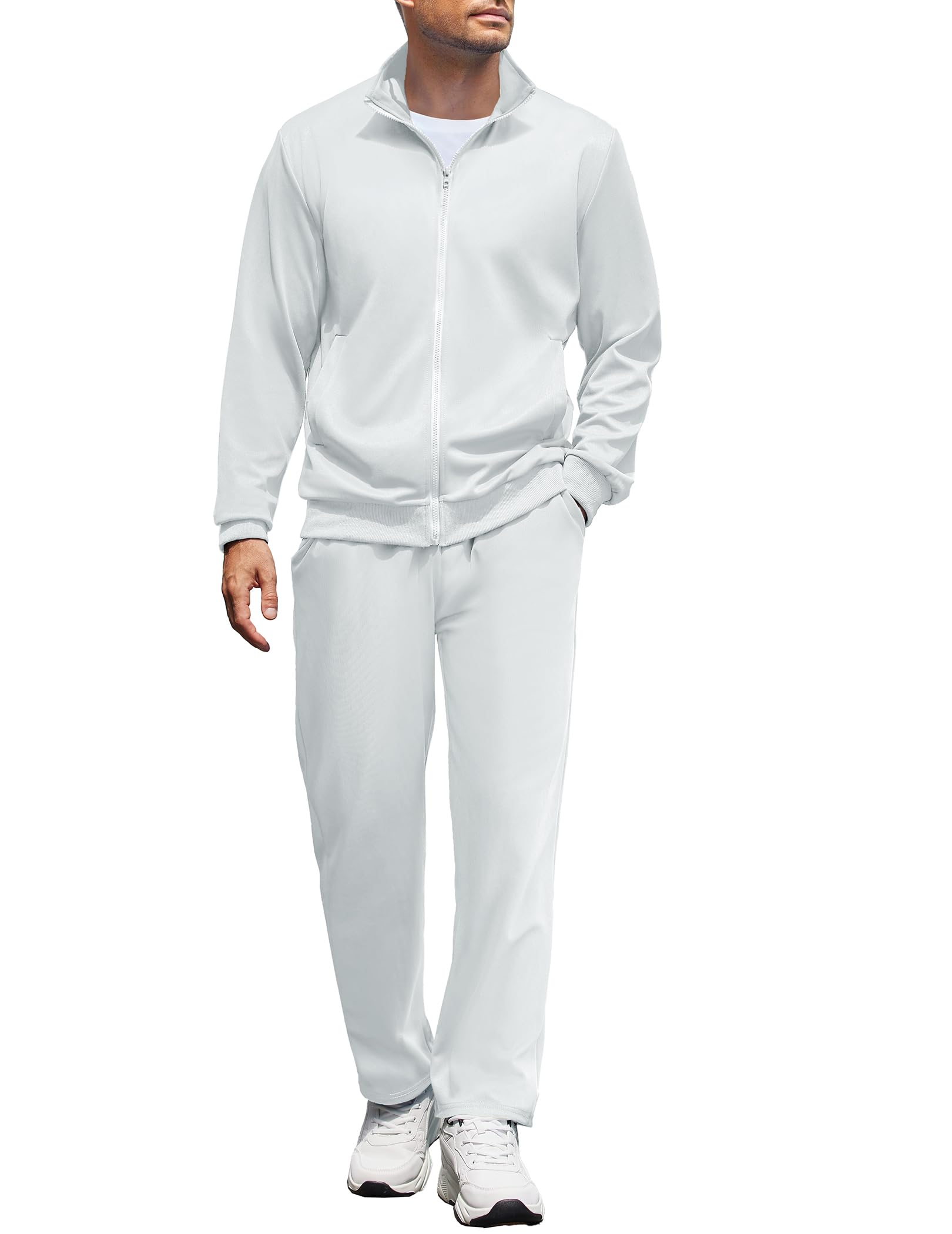 COOFANDY Men's Tracksuits Casual Sweatsuit 2 Piece Full Zip Athletic Jogging Suit Sets Sport Sweat Suit