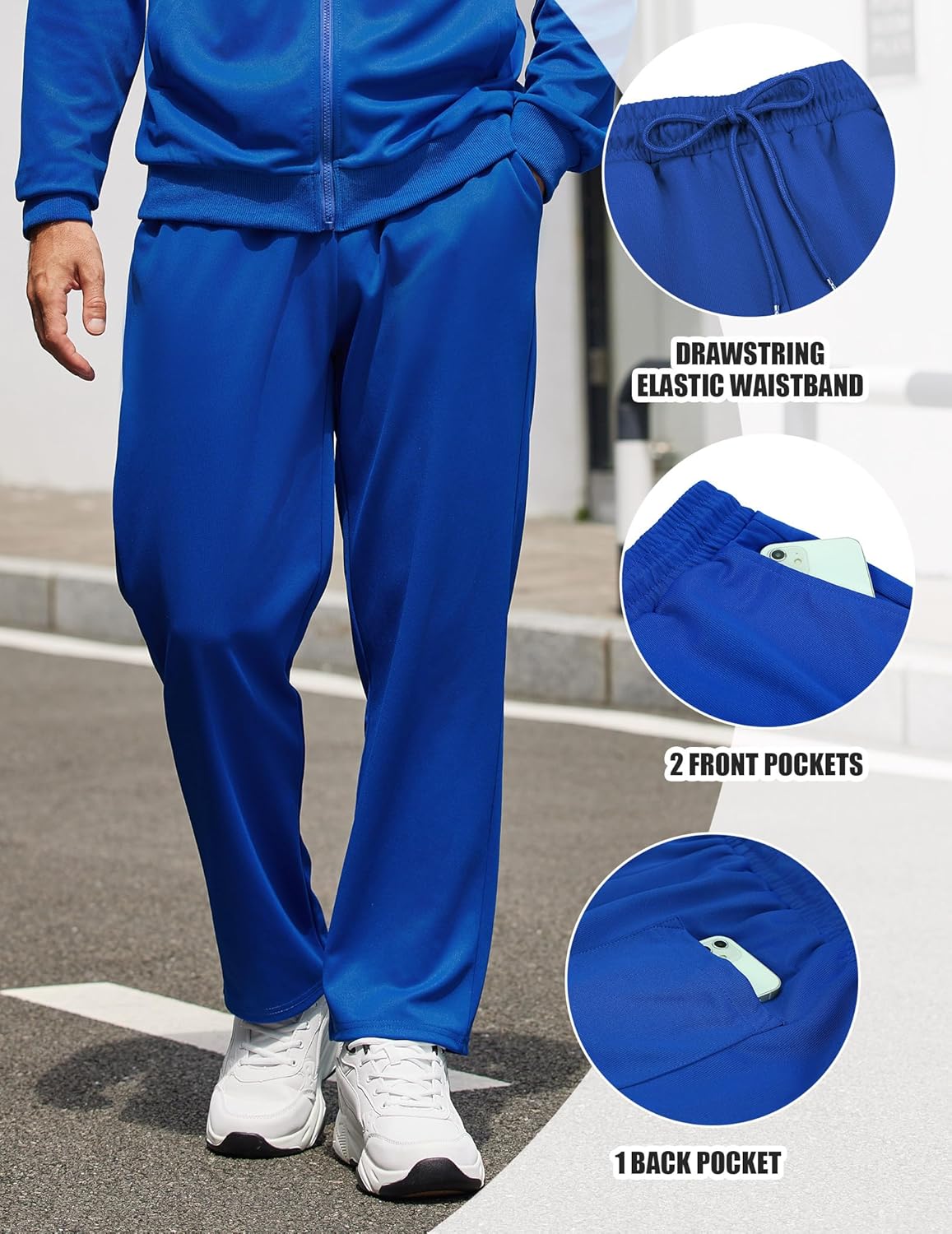 COOFANDY Men's Tracksuits Casual Sweatsuit 2 Piece Full Zip Athletic Jogging Suit Sets Sport Sweat Suit